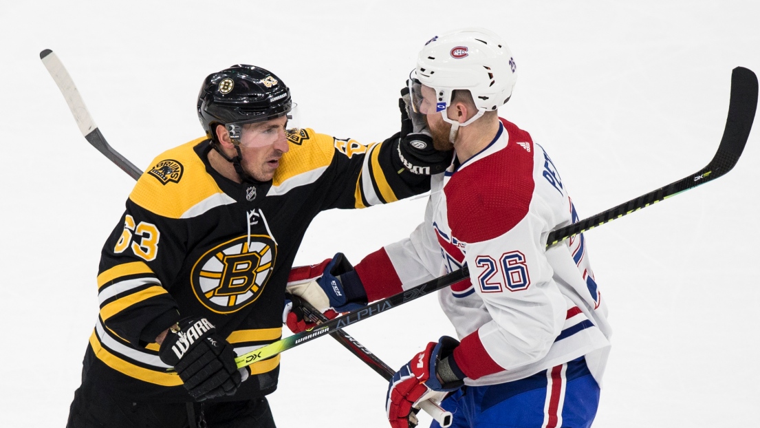 Brad Marchand et Jeff Petry