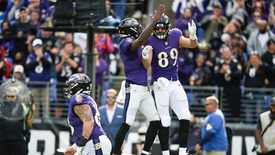 Lamar Jackson et Mark Andrews