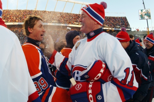 Wayne Gretzky et Yvon Lambert