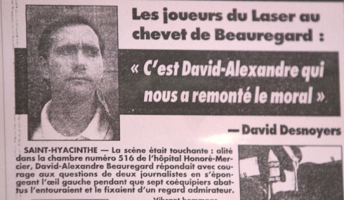 Un article sur David-Alexandre Beauregard