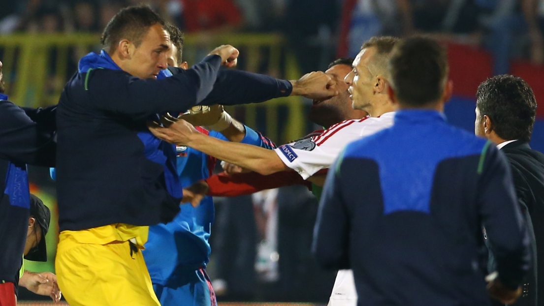 Un incident a éclaté lors du match entre la Serbie et l'Albanie.