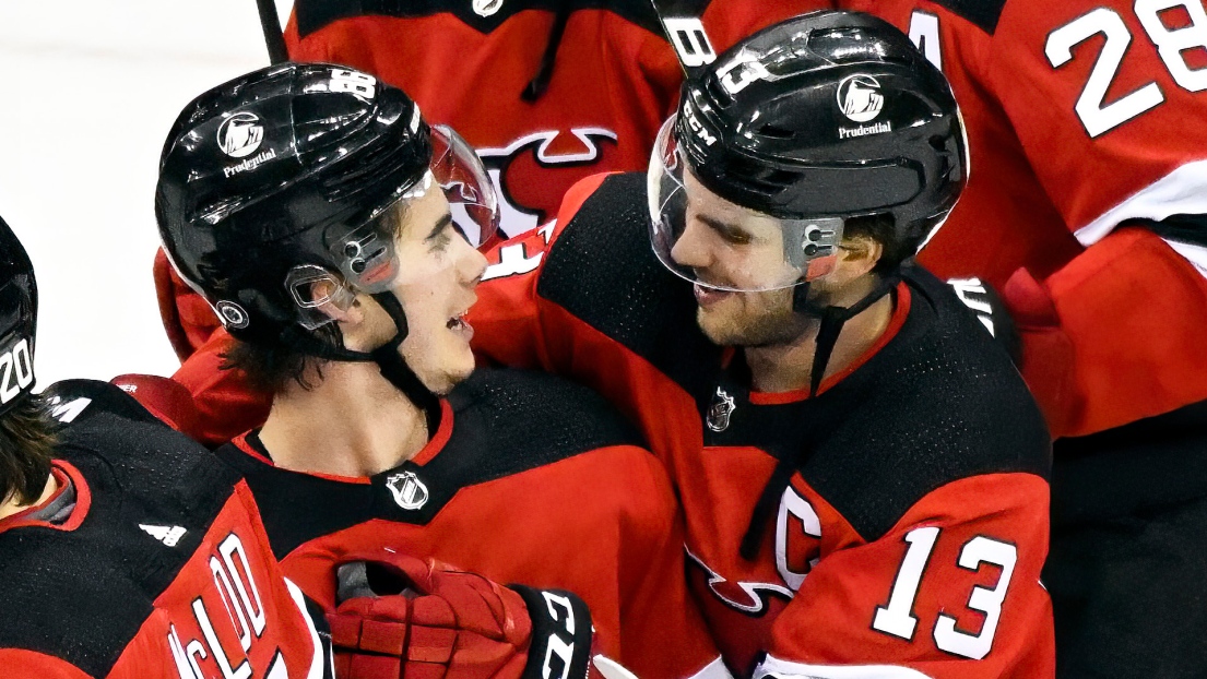 Jack Hughes et Nico Hischier