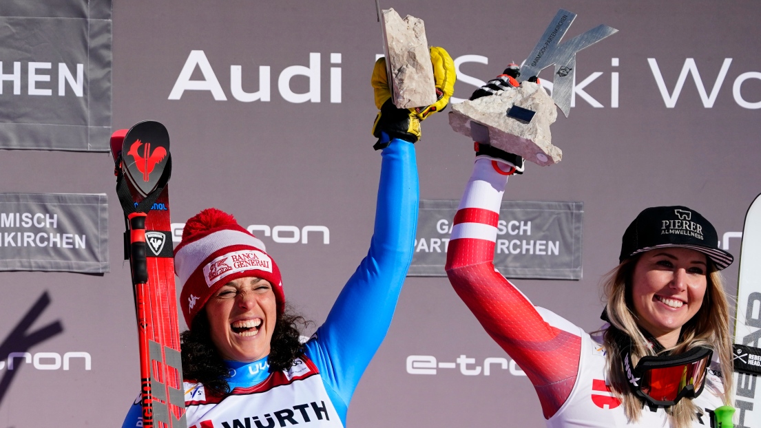 Federica Brignone et Cornelia Huetter