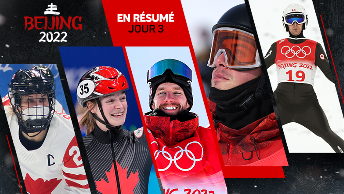 Marie-Philip Poulin, Kim Boutin, Max Parrot, Mark McMorris et MacKenzie Boyd-Clowes