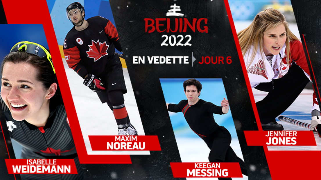 Isabelle Weidemann, Maxim Noreau, Keegan Messing et Jennifer Jones