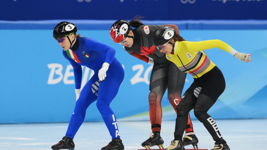 Arianna Fontana, Hanne Desmet et Courtney Sarault