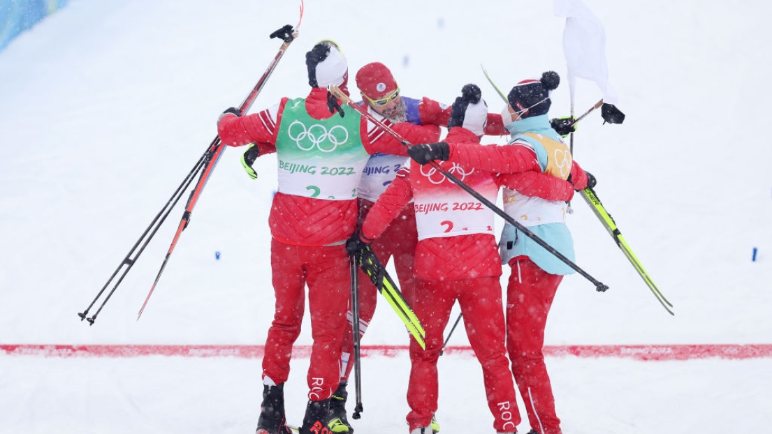 Alexander Bolshunov, Sergey Ustiugov, Alexey Chervotkin, Denis Spitsov