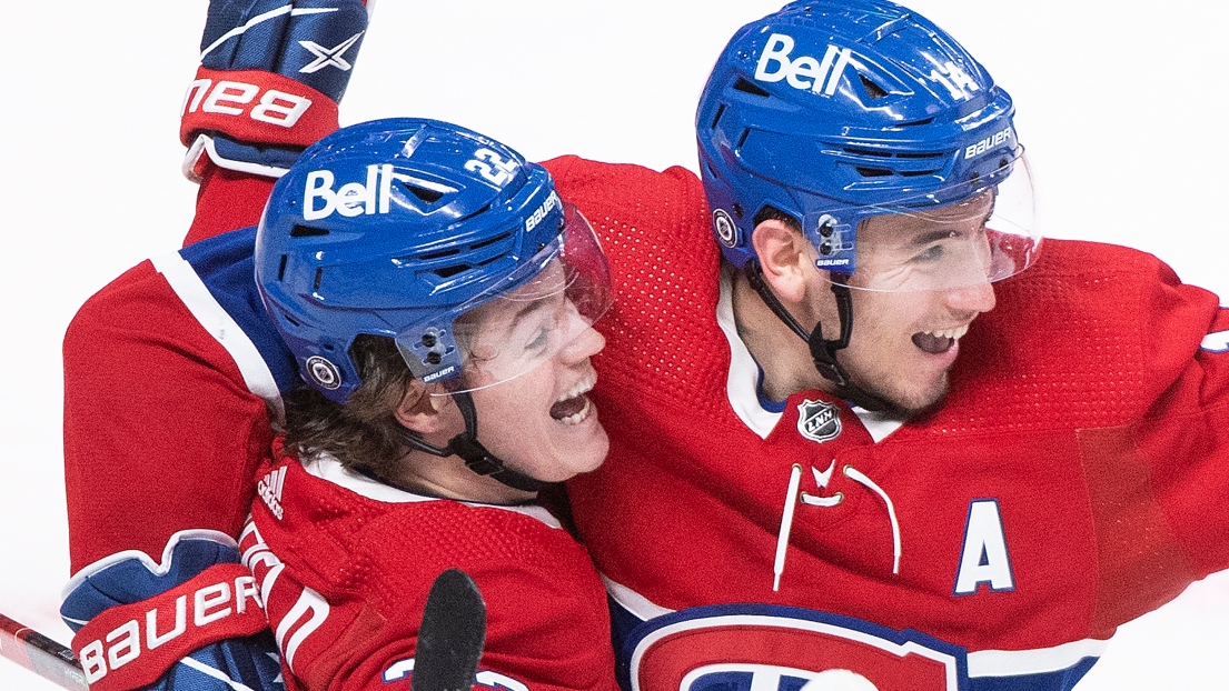 Cole Caufield et  Nick Suzuki