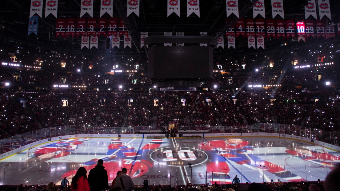 Hommage à Guy Lafleur au Centre Bell