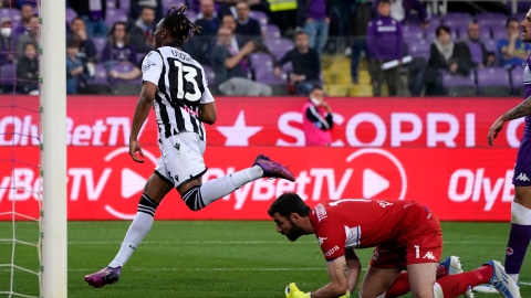 La Fiorentina corrigée à domicile par l'Udinese