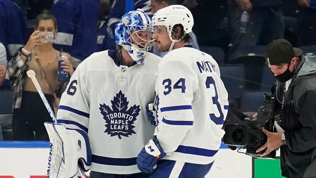 Jack Campbell et Auston Matthews