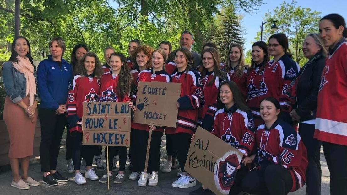 Des joueuses des Patriotes du Cégep Saint-Laurent