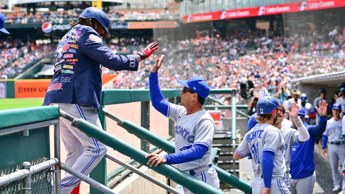 Vladimir Guerrero Jr. et Charlie Montoyo