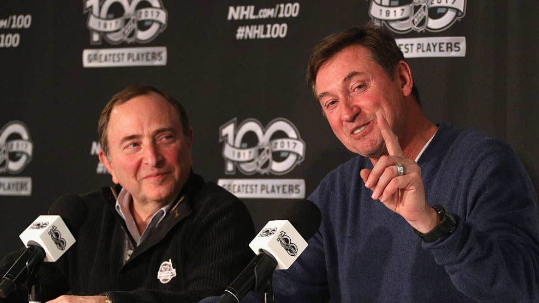 Gary Bettman et Wayne Gretzky