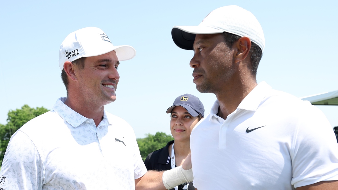Bryson DeChambeau et Tiger Woods