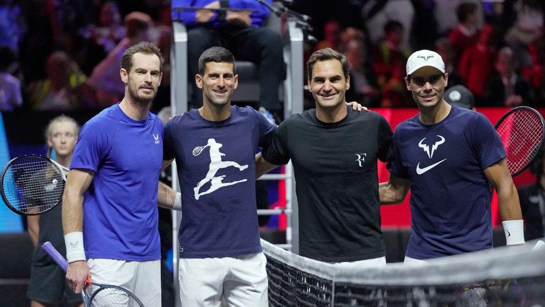 Andy Murray, Novak Djokovic, Roger Federer et Rafael Nadal