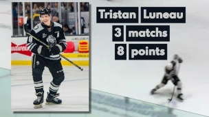 LHJMQ : Le défenseur Tristan Luneau obtient 8 points en 3 matchs