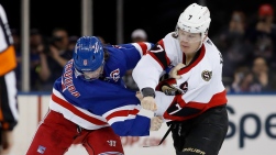 Jacob Trouba et Brady Tkachuk Jacob Trouba et Brady Tkachuk