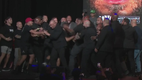 Mêlée générale avant le combat Paul-Diaz