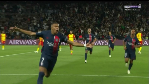 Puissante frappe de Mbappé pour son 150e