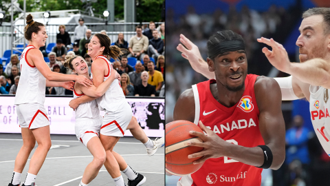 Le Canada brille sur les parquets de basketball