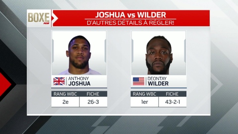 Le combat Joshua c. Wilder aura-t-il lieu?