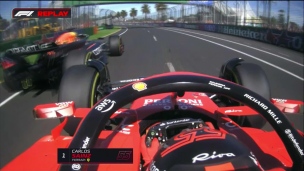 Coup d'éclat de Sainz avec un dépassement sur Verstappen