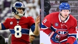 L'uniforme tricolore des Giants de New York et celui des Canadiens de Montréal