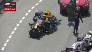 Départ digne de Monaco, Perez détruit sa voiture