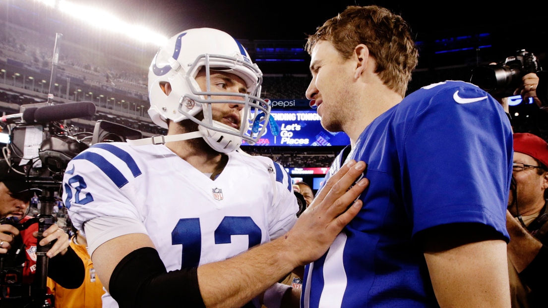 Andrew Luck et Eli Manning