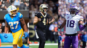 Gains des Chargers, des Saints et des Vikings