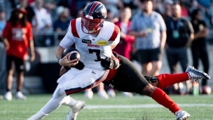 Alouettes 24 - Rouge et Noir 12