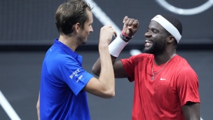 Équipe Monde aux commandes à la Coupe Laver