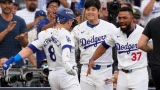 Kiké Hernández, Shohei Ohtani et Teoscar Hernández