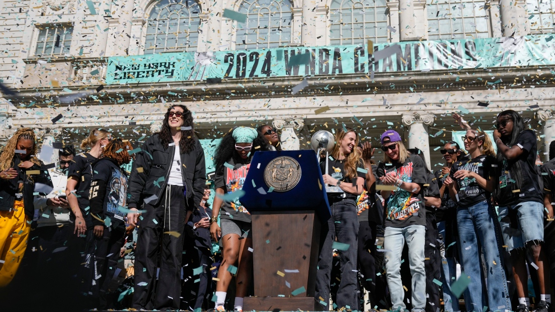 Le Liberty de New York a célébré son championnat de la WNBA