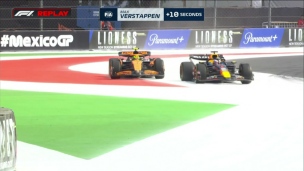 Verstappen pénalisé pour  avoir forcé Norris hors piste