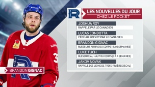 Du mouvement chez le Rocket avant une semaine sur la route