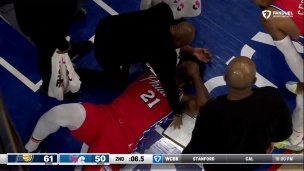 Embiid à nouveau blessé