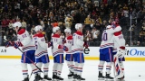 Les Canadiens célèbrent leur victoire à Las Vegas