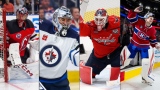 Jacob Markstrom, Connor Hellebuyck, Logan Thompson et Samuel Montembeault