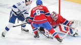 Michael Eyssimont, Mike Matheson et Samuel Montembeault