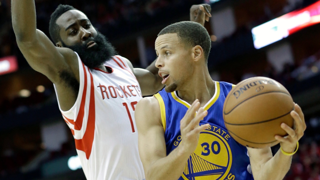 James Harden et Stephen Curry