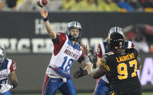 Jonathan Crompton face aux Tiger-Cats