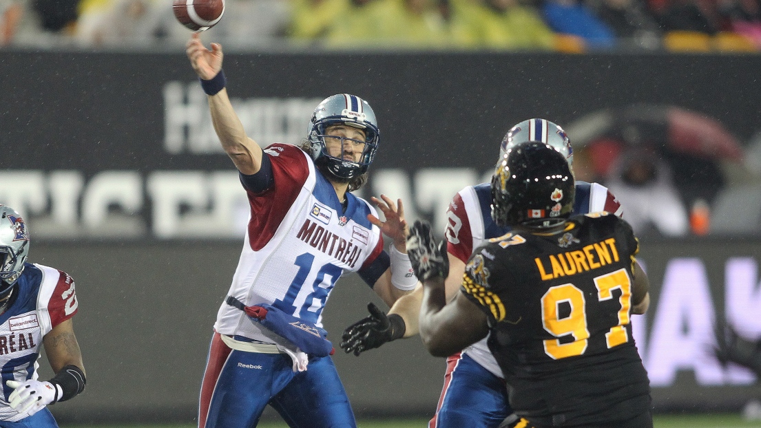 Jonathan Crompton face aux Tiger-Cats