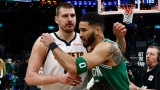 Nikola Jokic et Jayson Tatum