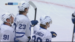 Un tir précis de Nylander en supériorité