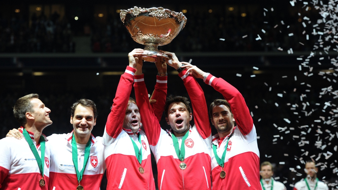 La Suisse, équipe championne de la Coupe Davis