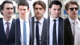 Alex Formenton, Cal Foote, Michael McLeod, Dillon Dube et Carter Hart