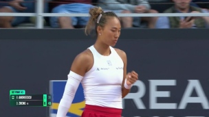 Zheng met fin au beau parcours d'Andreescu à Rome