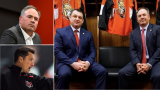 Pierre Dorion, D.J. Smith et Guy Boucher